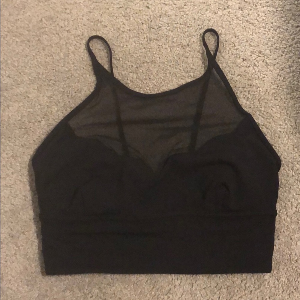 Scalloped Lululemon Mesh Sports Bra Size 2